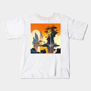 alien planet Kids T-Shirt